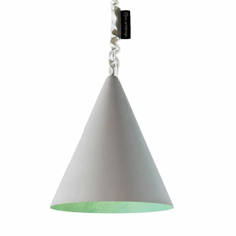 Lampada moderna sospesa In-es.artdesign Jazz Cemento finitura cemento Viadurini