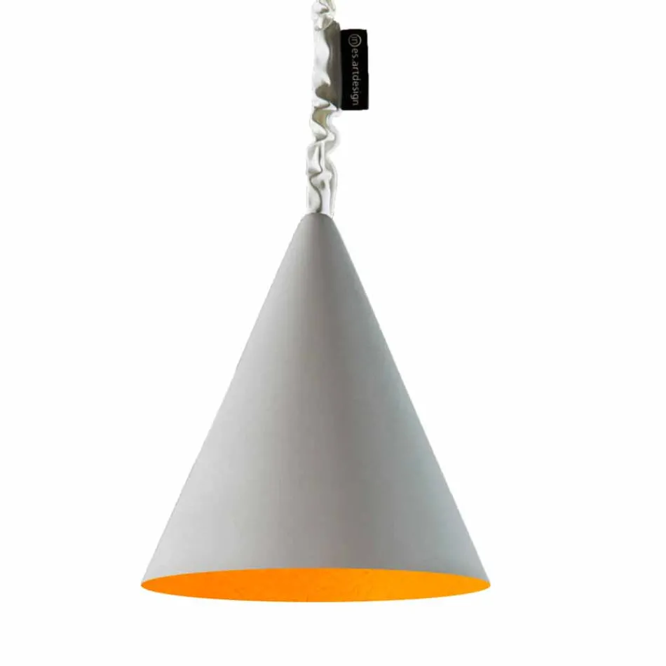 Lampada moderna sospesa In-es.artdesign Jazz Cemento finitura cemento Viadurini