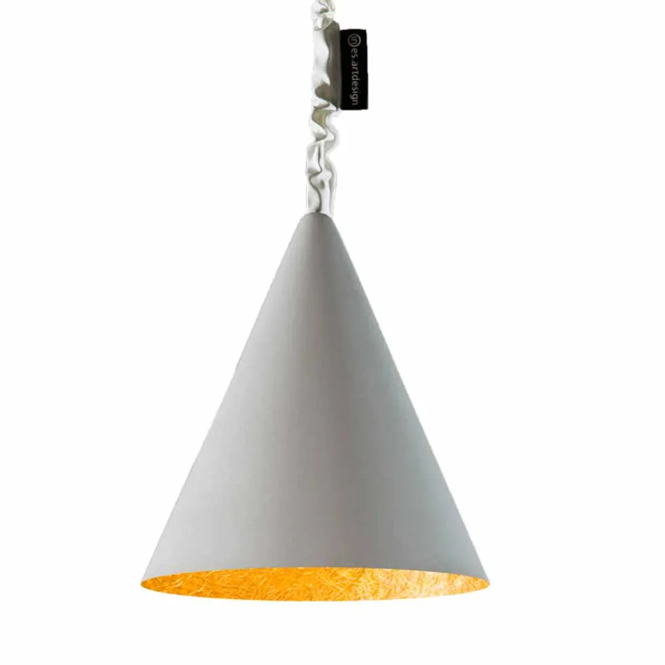 Lampada moderna sospesa In-es.artdesign Jazz Cemento finitura cemento Viadurini