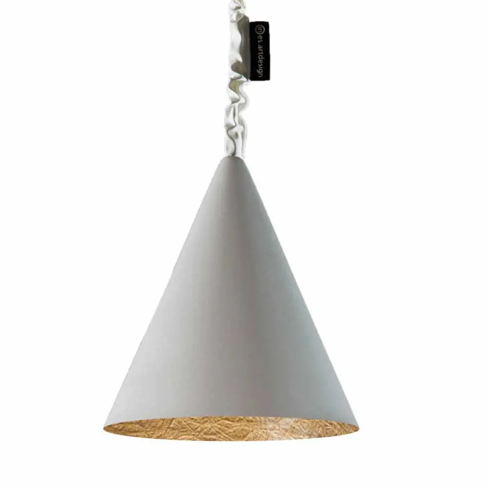 Lampada moderna sospesa In-es.artdesign Jazz Cemento finitura cemento Viadurini