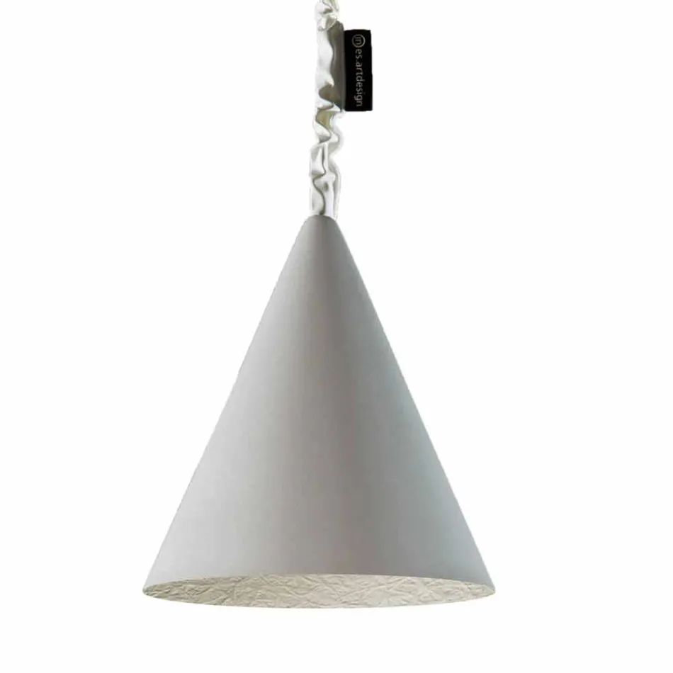 Lampada moderna sospesa In-es.artdesign Jazz Cemento finitura cemento Viadurini