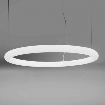 Lampada Moderna Tonda a Sospensione in Polietilene Made in Italy - Slide Giotto Viadurini