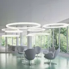 Lampada Moderna Tonda a Sospensione in Polietilene Made in Italy - Slide Giotto Viadurini