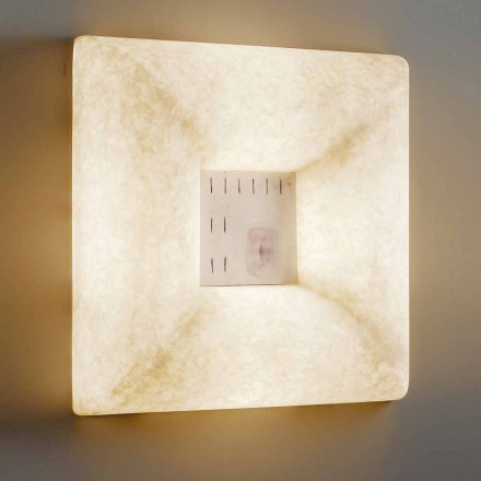 Lampada nebulite bianca a muro In-es.artdesign Dada Luna 1 di design Viadurini