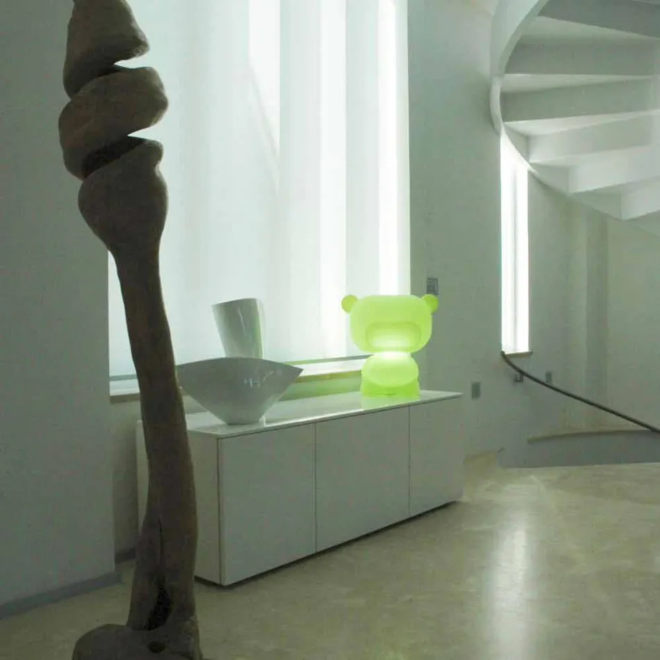 Lampada orso da tavolo luminosa Slide Pure colorata fatta in Italia Viadurini