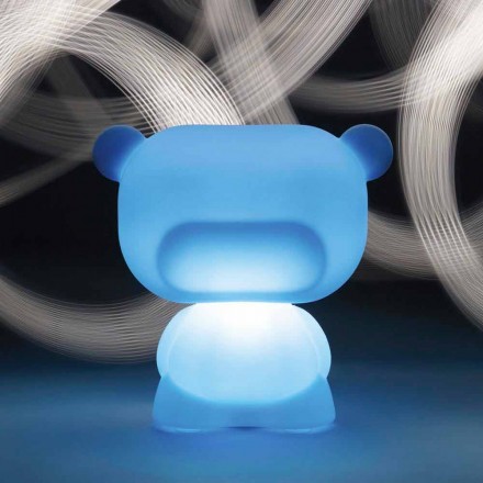 Lampada orso da tavolo luminosa Slide Pure colorata fatta in Italia Viadurini