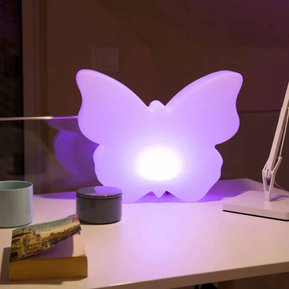 Lampada per Esterni o Interni, Farfalla Bianca Design Moderno - Farfallastar Viadurini