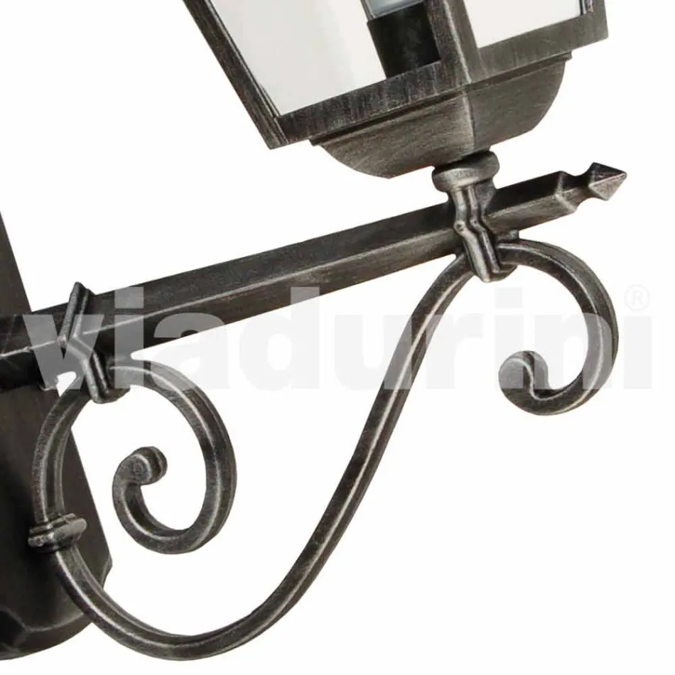 Lampada per esterno a parete in alluminio made in Italy, Aquilina Viadurini