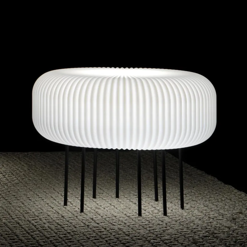 Lampada per Interni in Polietilene in Diverse Misure Made in Italy - Disco Viadurini
