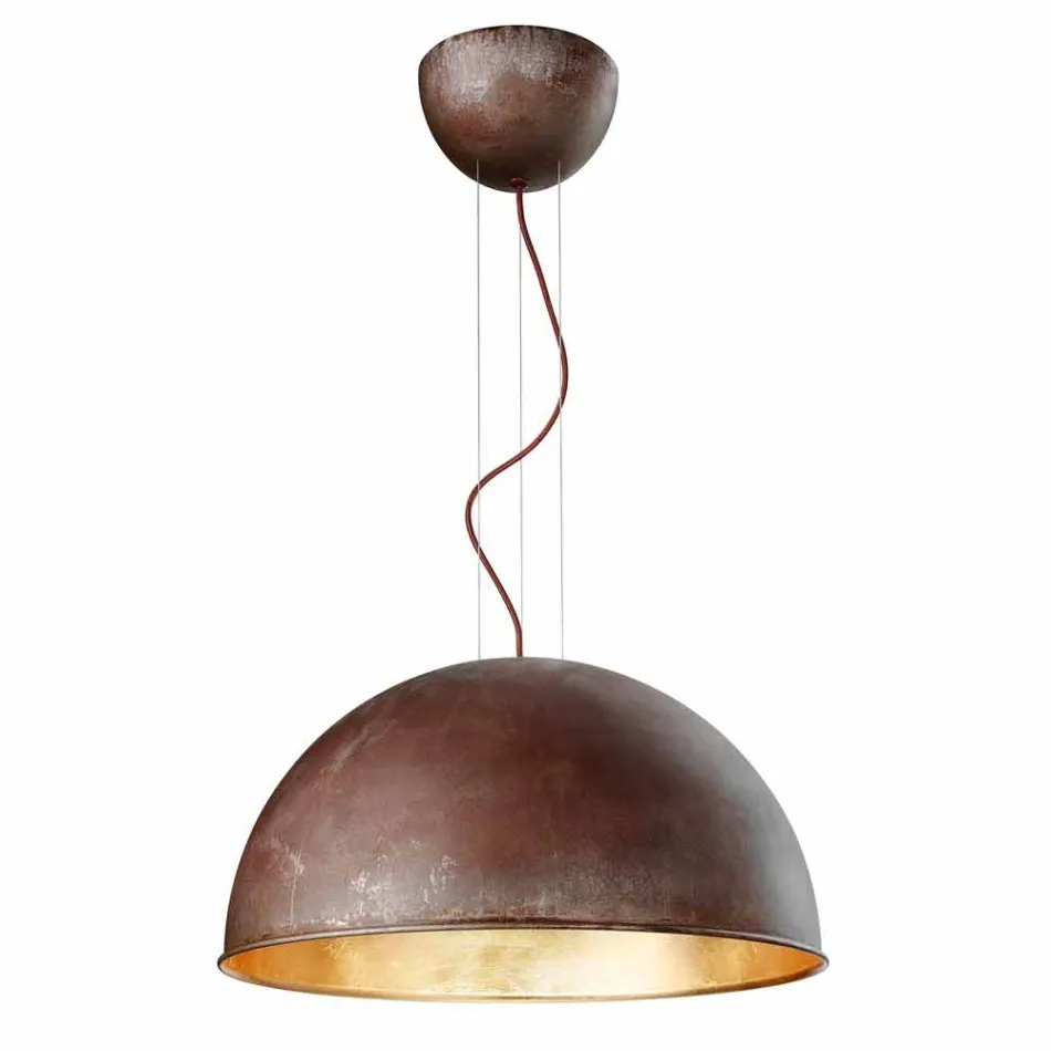 Lampada rustica a sospensione Ø80 cm Galileo Il Fanale Viadurini
