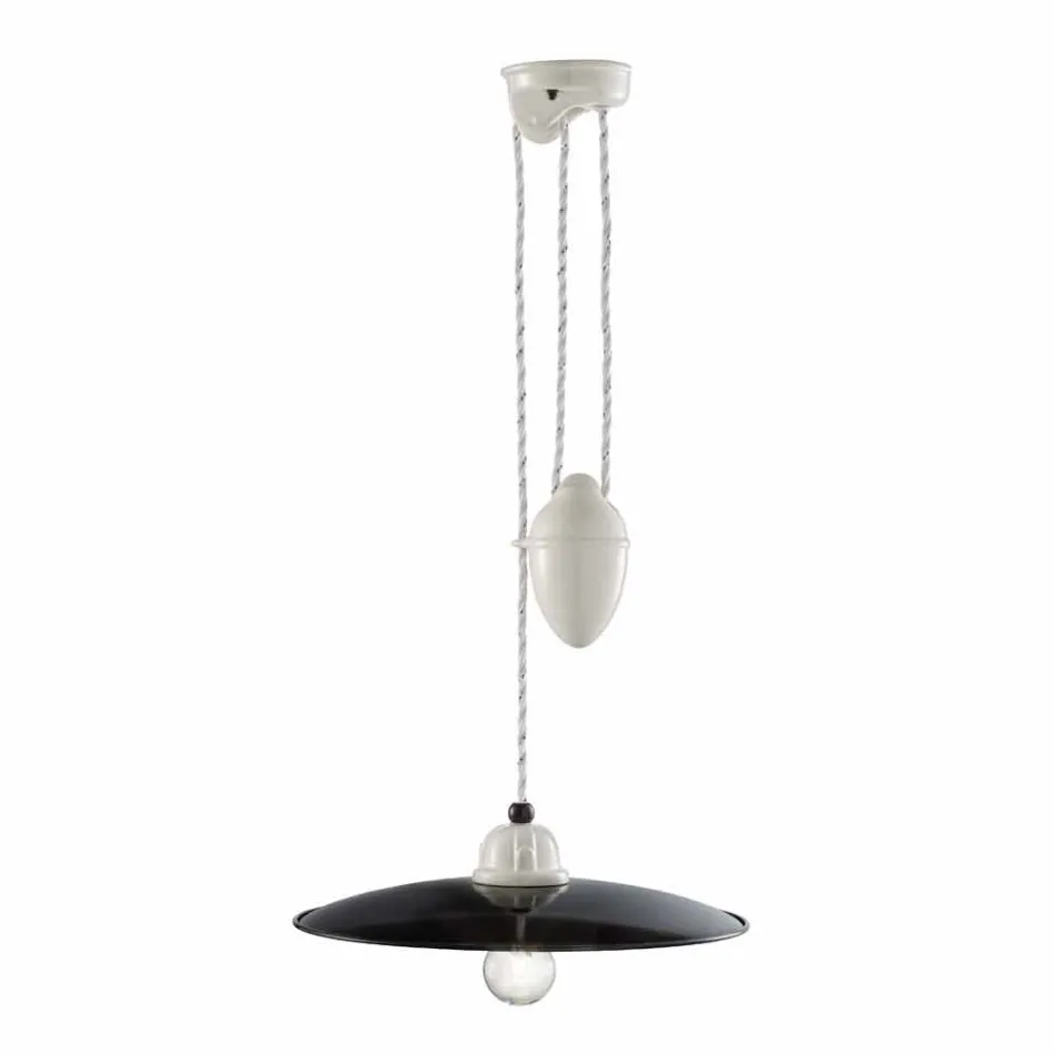 Lampada saliscendi in ceramica artigianale Melissa Ferroluce Viadurini