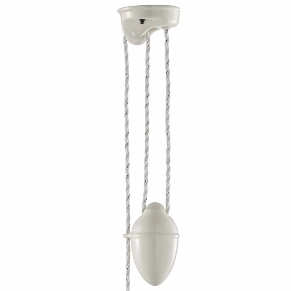 Lampada saliscendi in ceramica artigianale Melissa Ferroluce Viadurini