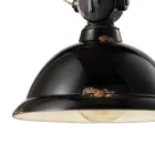 Lampada Sospensione Ceramica e Ferro Artigianale e Industriale - Industrial Viadurini