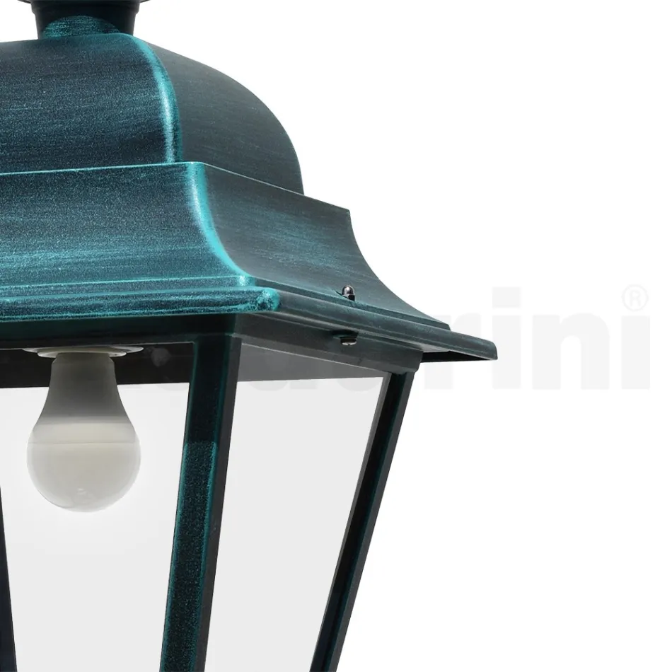Lampada Sospensione da Esterno in Alluminio e Vetro Made in Italy - Bonaria Viadurini