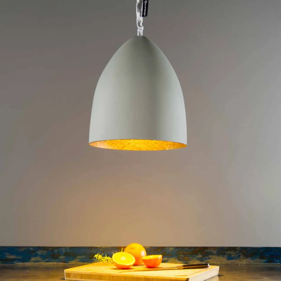 Lampada sospensione In-es.artdesign Flower S Cemento finitura cemento Viadurini