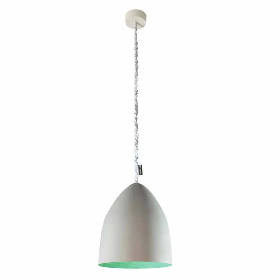 Lampada sospensione In-es.artdesign Flower S Cemento finitura cemento Viadurini