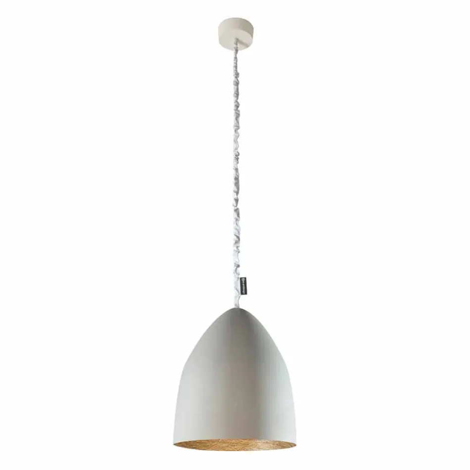 Lampada sospensione In-es.artdesign Flower S Cemento finitura cemento Viadurini