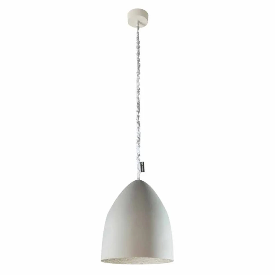 Lampada sospensione In-es.artdesign Flower S Cemento finitura cemento Viadurini