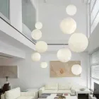 Lampada sospensione polietilene Slide Mineral a sfera fatta in Italia Viadurini