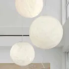 Lampada sospensione polietilene Slide Mineral a sfera fatta in Italia Viadurini