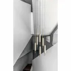 Lampada Sospesa a 1, 3 o 6 Luci in Ottone Design Moderno - Typha by Il Fanale Viadurini