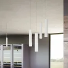 Lampada Sospesa a Led 7W in Alluminio Bianco o Nero da Incasso - Rebolla Viadurini