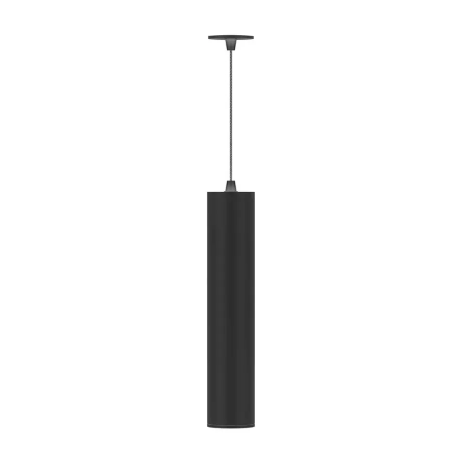 Lampada Sospesa a Led 7W in Alluminio Bianco o Nero da Incasso - Rebolla Viadurini