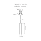 Lampada Sospesa a Led 7W in Alluminio Bianco o Nero da Incasso - Rebolla Viadurini