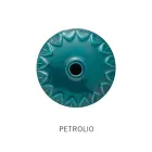 Lampada Sospesa Artigianale Ceramica e Ottone Anticato Vintage - Colors Viadurini