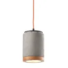 Lampada Sospesa Artigianale in Legno e Ceramica Stile Nordico - Nateca Viadurini