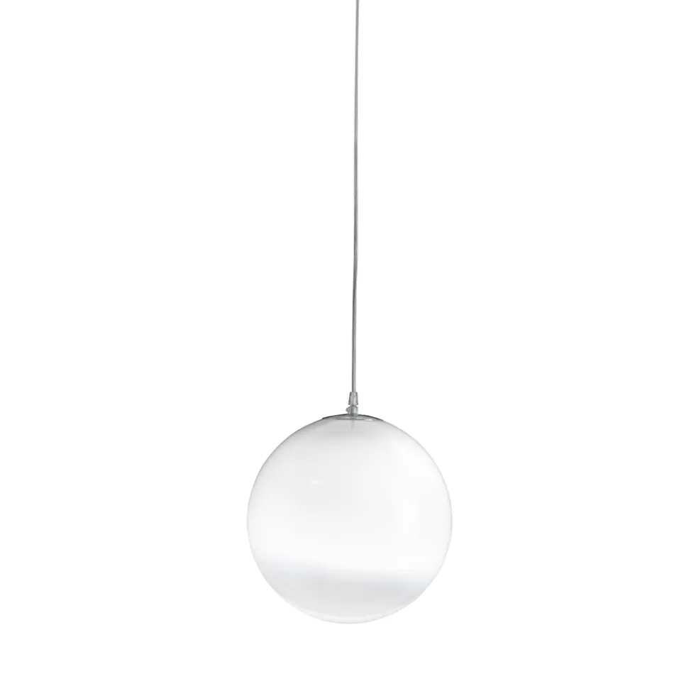 Lampada Sospesa Artigianale in Vetro Veneziano Incamiciato Soffiato - Nova Viadurini