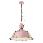 Lampada Sospesa Artigianale Industriale in Ferro e Ceramica - Industrial Viadurini