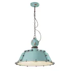 Lampada Sospesa Artigianale Industriale in Ferro e Ceramica - Industrial Viadurini