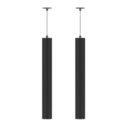 Lampada Sospesa da Incasso in Alluminio Bianco o Nero, 2 Pezzi - Rebolla Viadurini