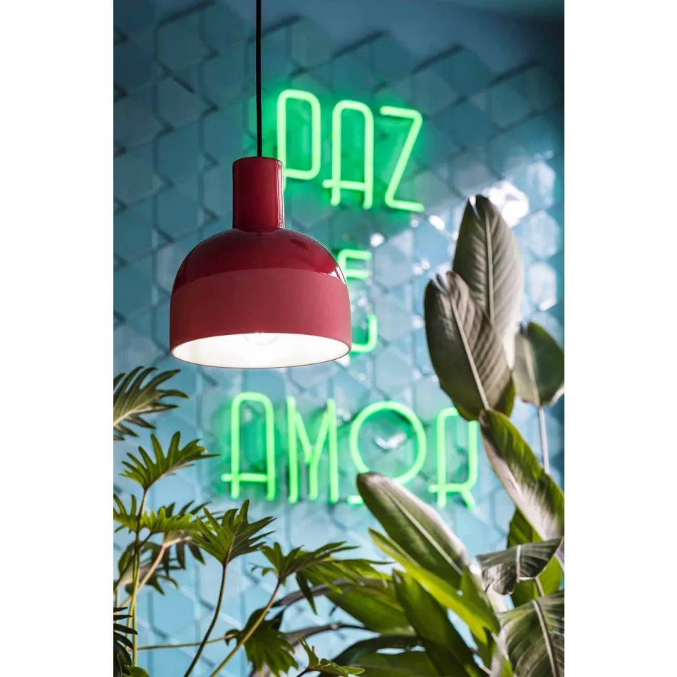 Lampada Sospesa dallo Stile Retrò in Ceramica Made in Italy – Ferroluce Caxixi Viadurini
