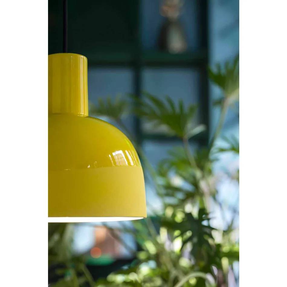 Lampada Sospesa dallo Stile Retrò in Ceramica Made in Italy – Ferroluce Caxixi Viadurini