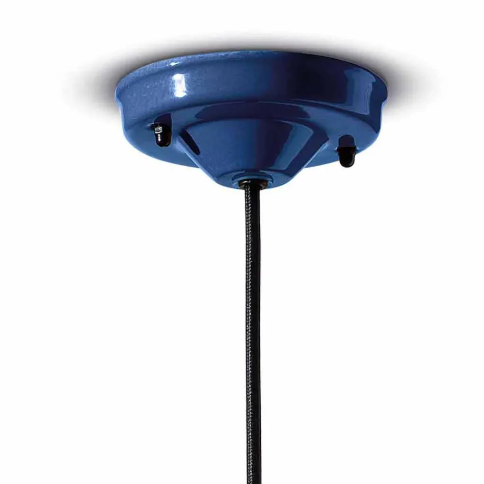 Lampada Sospesa dallo Stile Retrò in Ceramica Made in Italy – Ferroluce Caxixi Viadurini