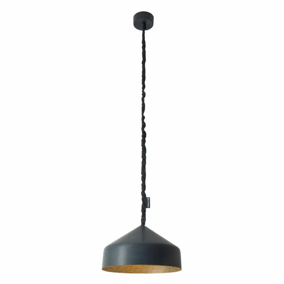 Lampada sospesa di design In-es.artdesign Cyrcus Lavagna in resina Viadurini