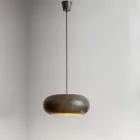 Lampada Sospesa in Acciaio Diametro 500 mm – Materia Aldo Bernardi Viadurini