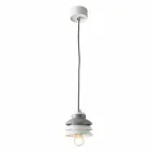 Lampada sospesa in ceramica e alluminio moderna fatta in Italia Asia Viadurini
