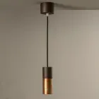 Lampada Sospesa in Ceramica e Rame Realizzata a Mano in Italia - Toscot Match Viadurini