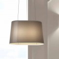 Lampada Sospesa in Metallo con Paralume in Rete o Lino Made in Italy - Jump