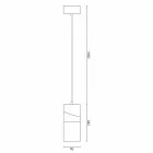 Lampada sospesa in ottone e ceramica colorata moderna made Italy Asia Viadurini