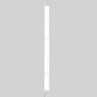 Lampada Sospesa in Polietilene Bianco e Metallo Realizzata in Italia - Asturia Viadurini