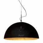 Lampada sospesa in resina In-es.artdesign Mezza Luna Lavagna moderna Viadurini