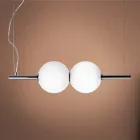 Lampada Sospesa in Vetro Veneziano Incamiciato Soffiato a Mano - Jupiter Viadurini