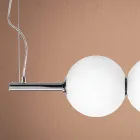 Lampada Sospesa in Vetro Veneziano Incamiciato Soffiato a Mano - Jupiter Viadurini
