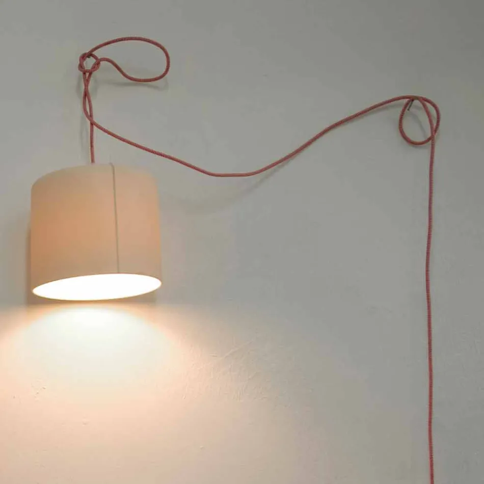 Lampada sospesa moderna In-es.artdesign Candle 2 in colorata laprene Viadurini