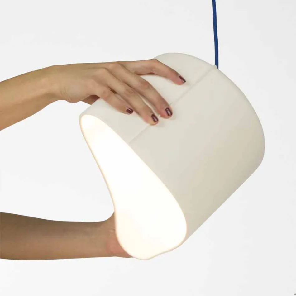 Lampada sospesa moderna In-es.artdesign Candle 2 in colorata laprene Viadurini