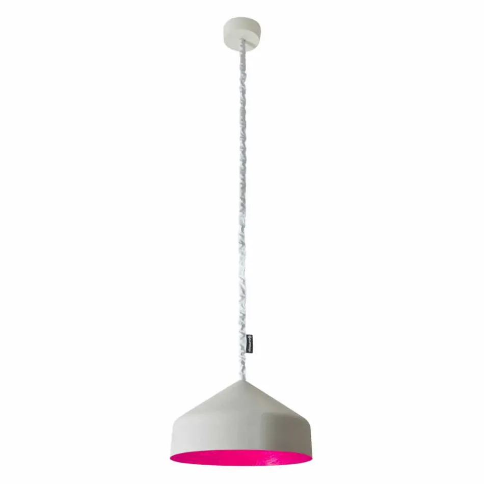 Lampada sospesa moderna In-es.artdesign Cyrcus Cemento verniciata Viadurini